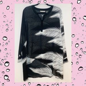 Soft Surroundings Asymmetrical Palm Tunic Size XL